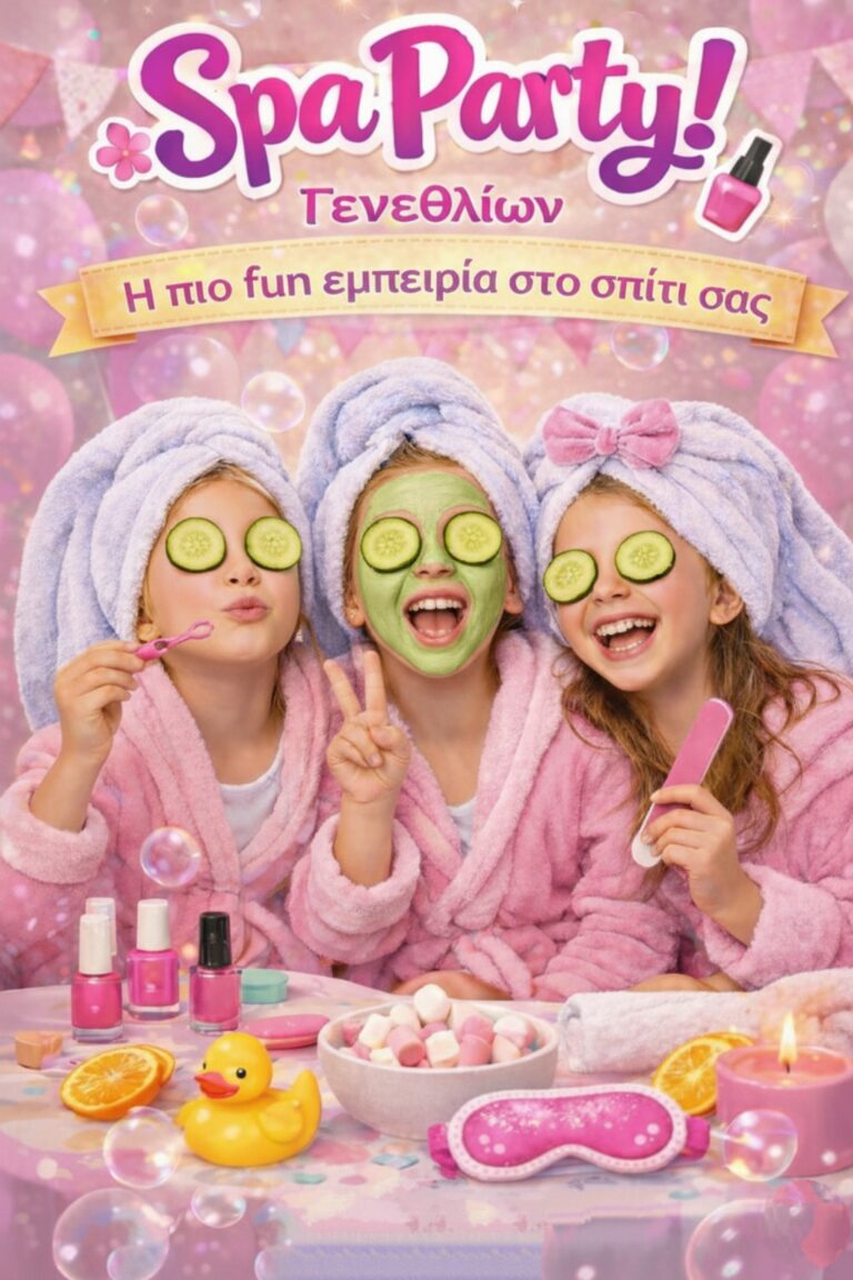 Πρόγραμμα spa party για παιδικά παρτι γενεθλίων